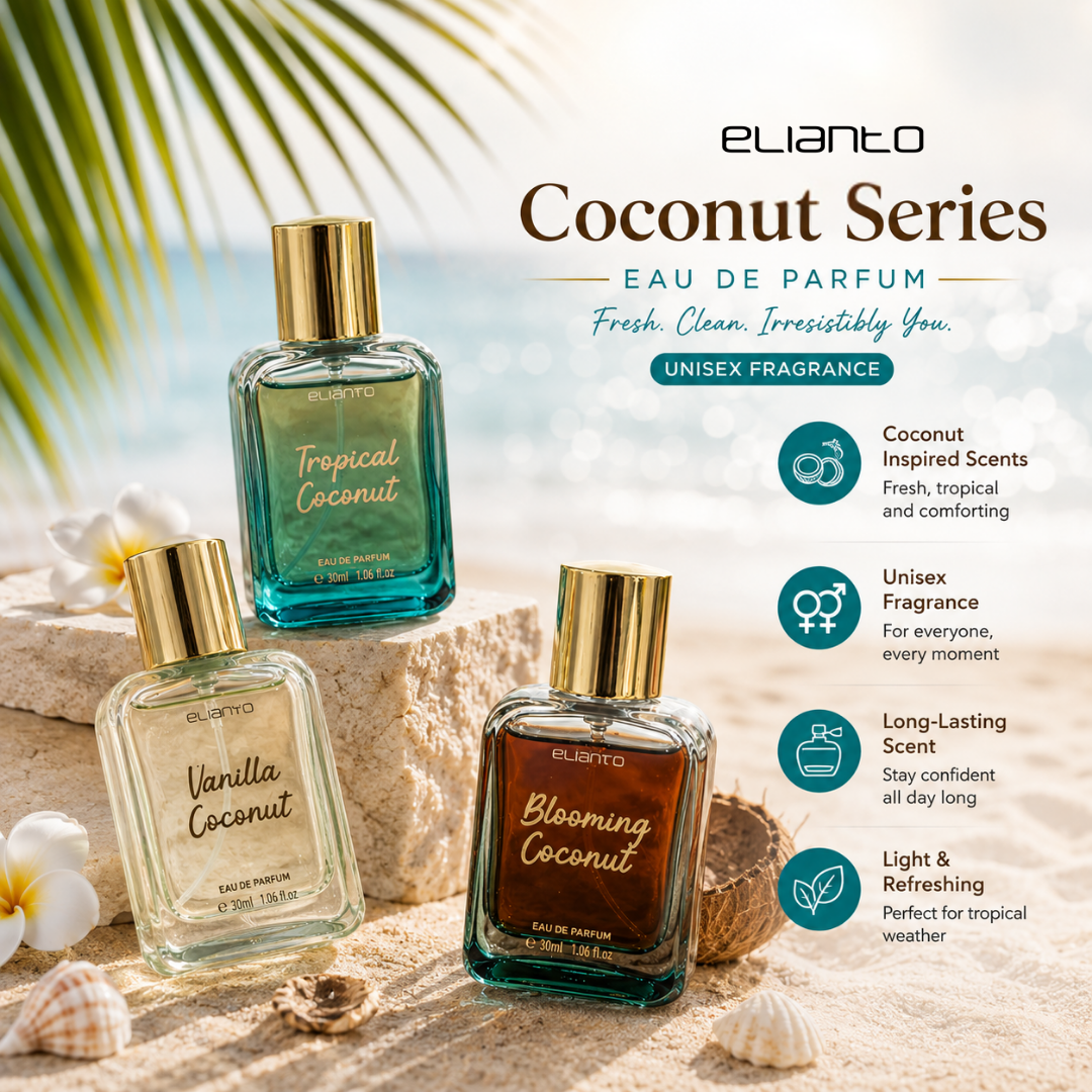 Elianto Coconut Eau De Parfum EDP Long Lasting Minyak Wangi