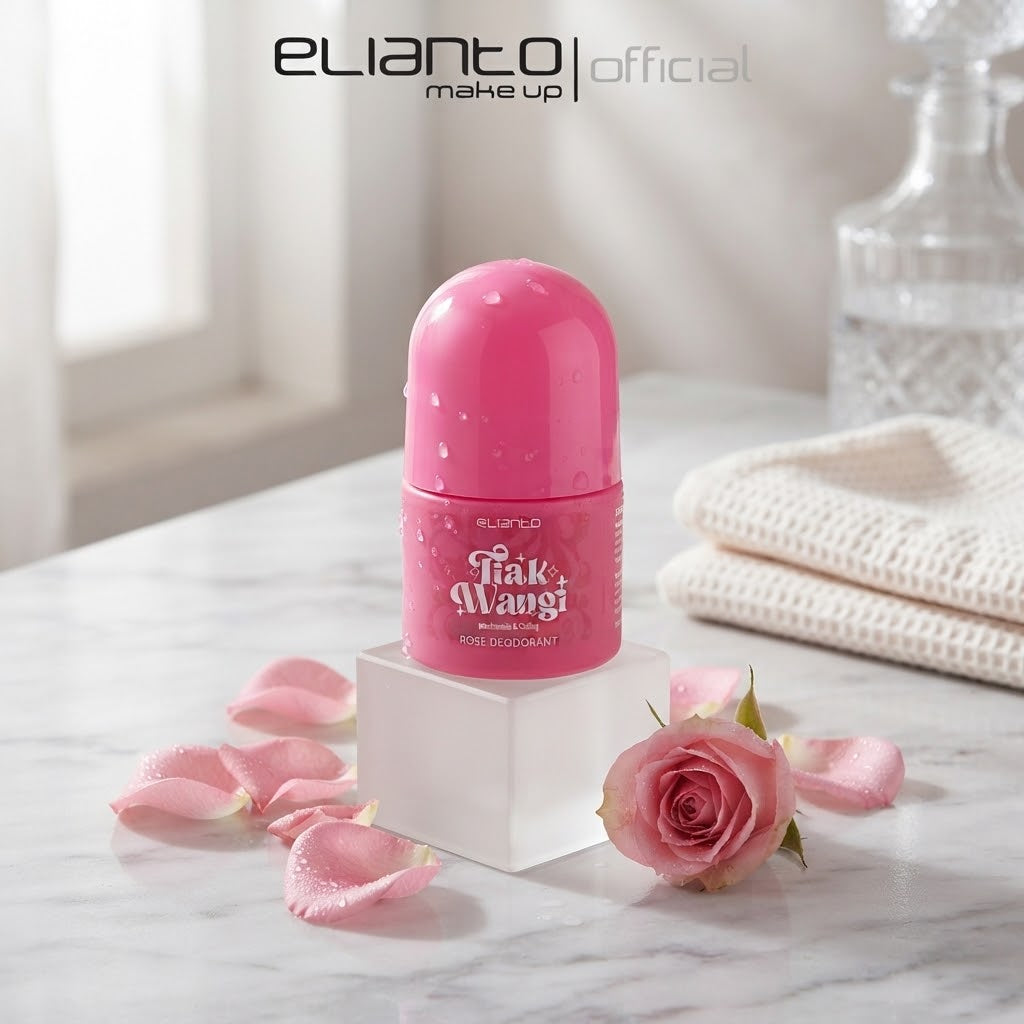 Elianto Deodorant Tiak Wangi (Niacinamide & Cooling Rose/Bluebell/Blooming)