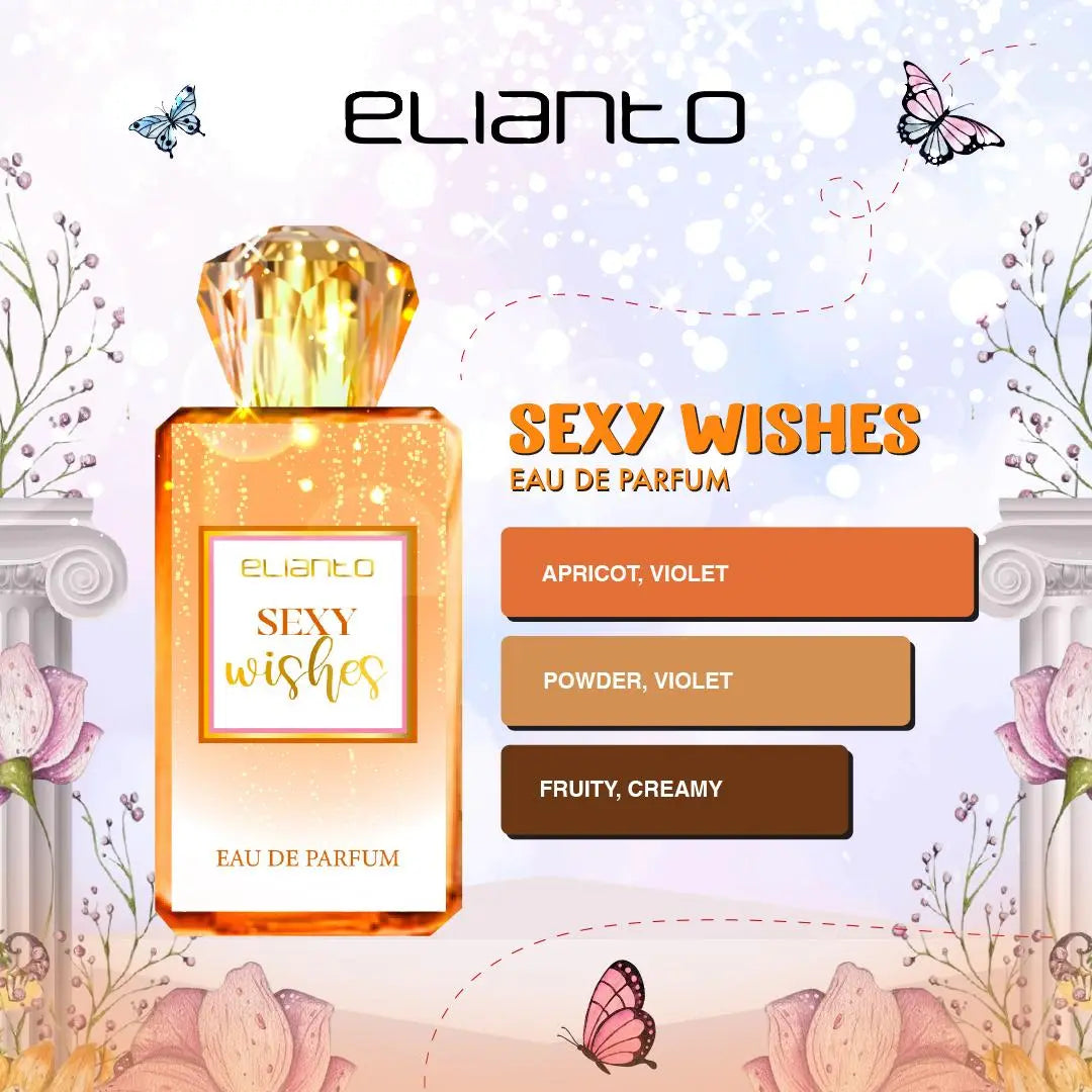 Elianto Wishes Eau De Parfum -Long-Lasting, Versatile scent for Day & Night Wear