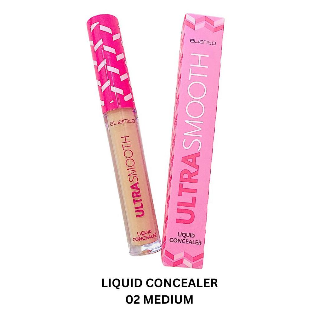 Elianto Ultra Smooth Liquid Concealer 02 for medium skin tone, providing natural look