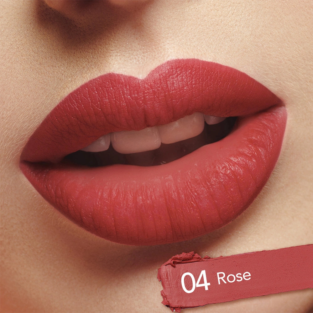Elianto Sundae 04 Rose – deep rose lip color for bold, classy looks