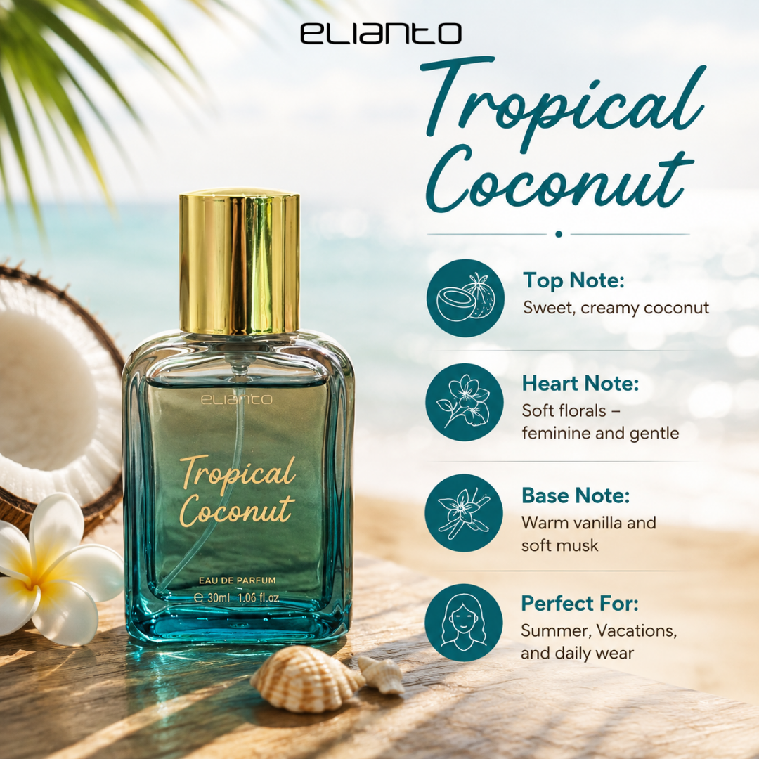 Elianto Coconut Eau De Parfum EDP Long Lasting Minyak Wangi