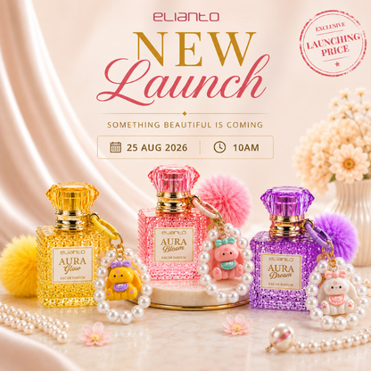 [New Launch] Elianto Aura Mini Eau De Parfum With Chain Series
