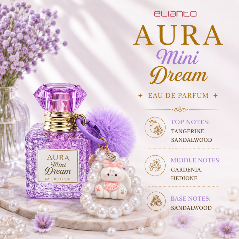 [New Launch] Elianto Aura Mini Eau De Parfum With Chain Series