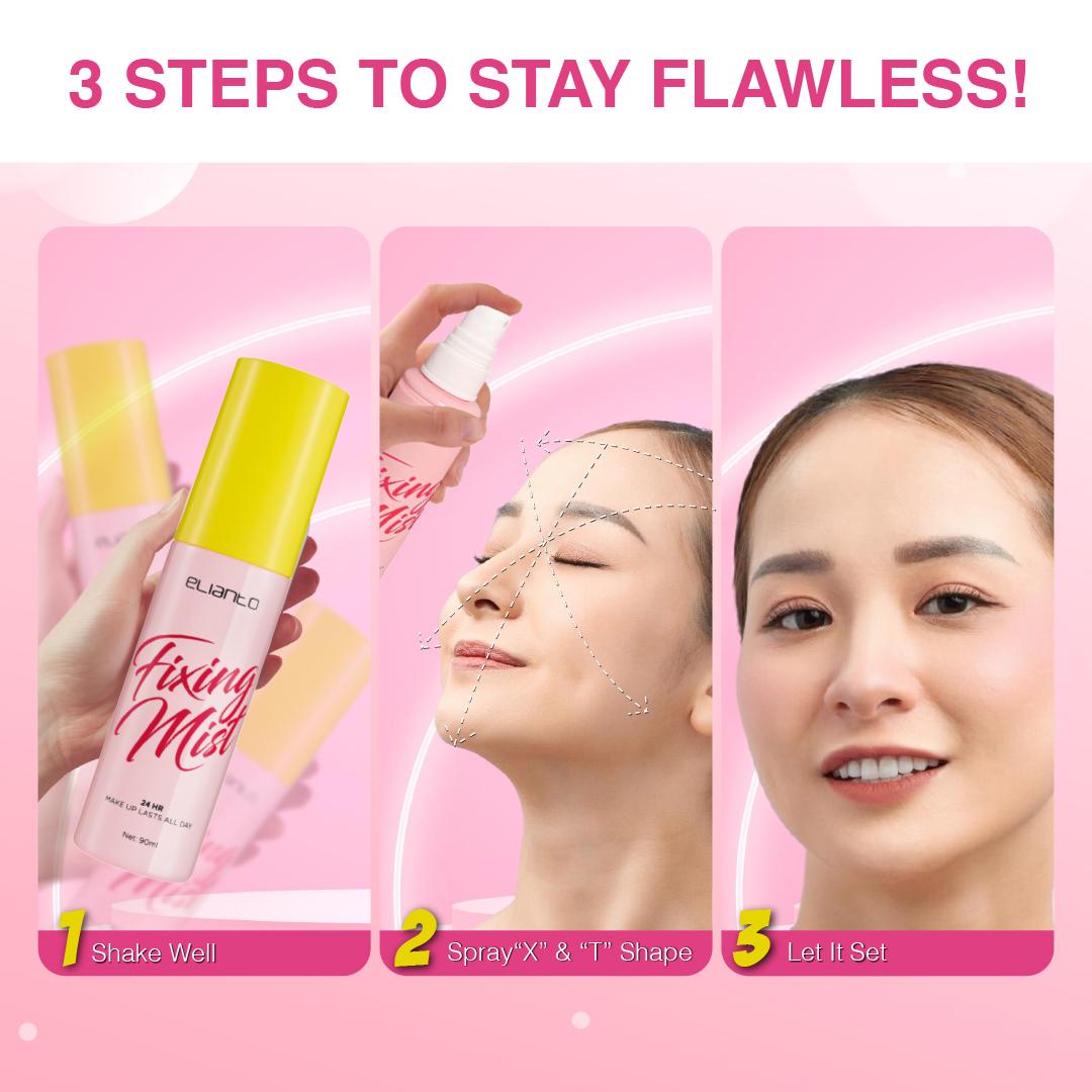 Elianto Fixing Mist – Long-Lasting Makeup Setting Spray for a Fresh, Smudge-Proof Finish