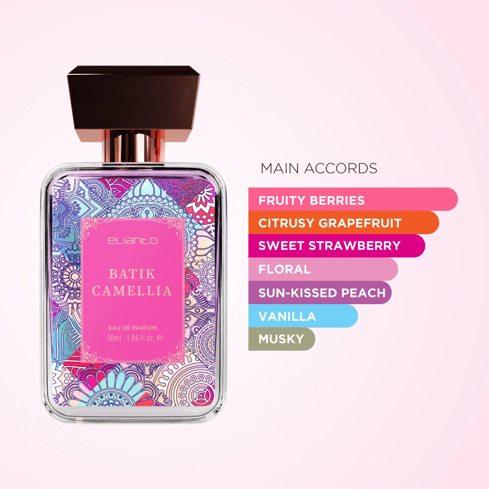 Perfume Elianto Batik Camellia, fruity berries
