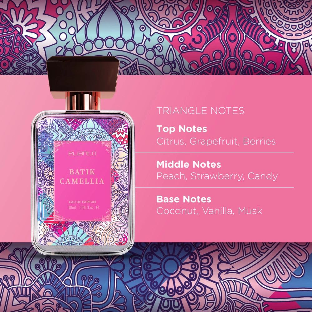 Elianto Batik EDP Camellia – Floral fragrance with camellia scent