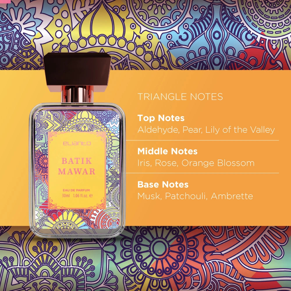 Fragrance Batik Mawar, Elianto, scent popular