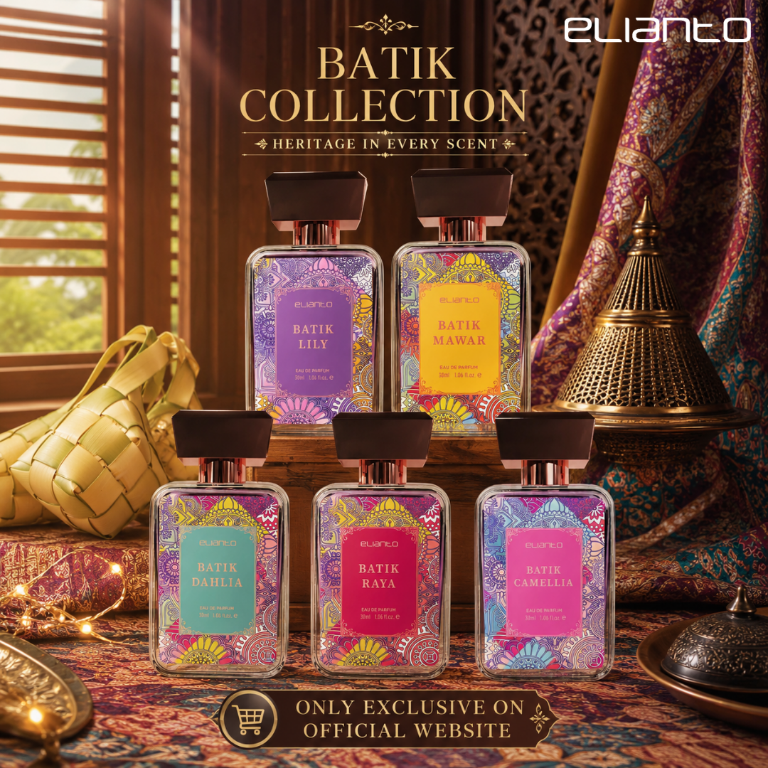 Elianto Batik Eau De Parfum – Long-Lasting Floral Fragrance Inspired by Malaysian Heritage