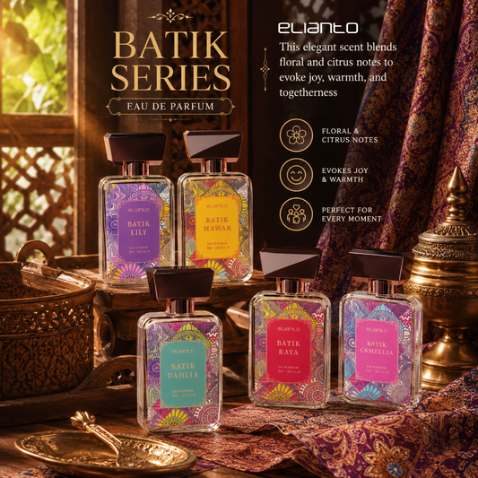 Elianto Batik Eau De Parfum – Long-Lasting Floral Fragrance Inspired by Malaysian Heritage