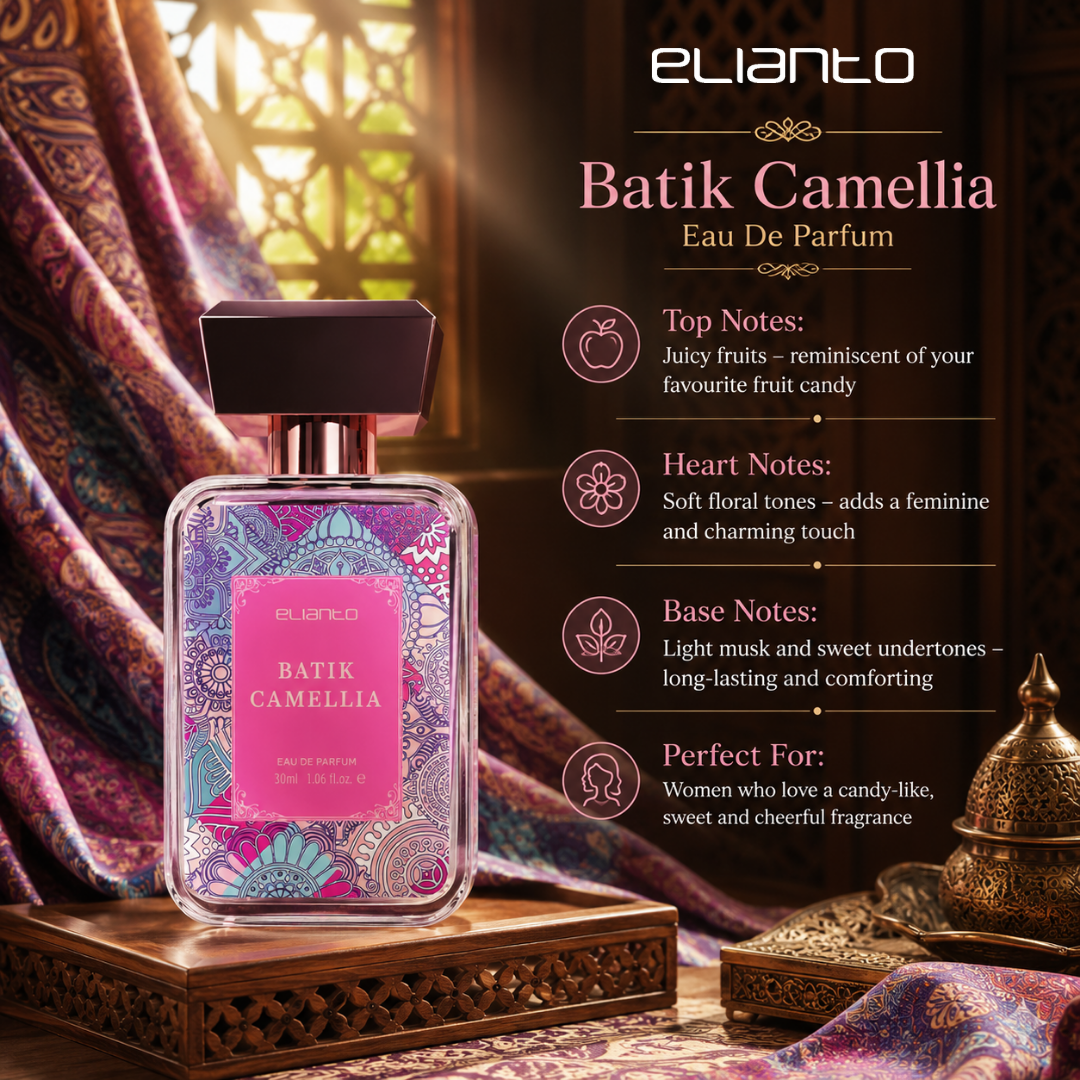 Elianto Batik Eau De Parfum – Long-Lasting Floral Fragrance Inspired by Malaysian Heritage