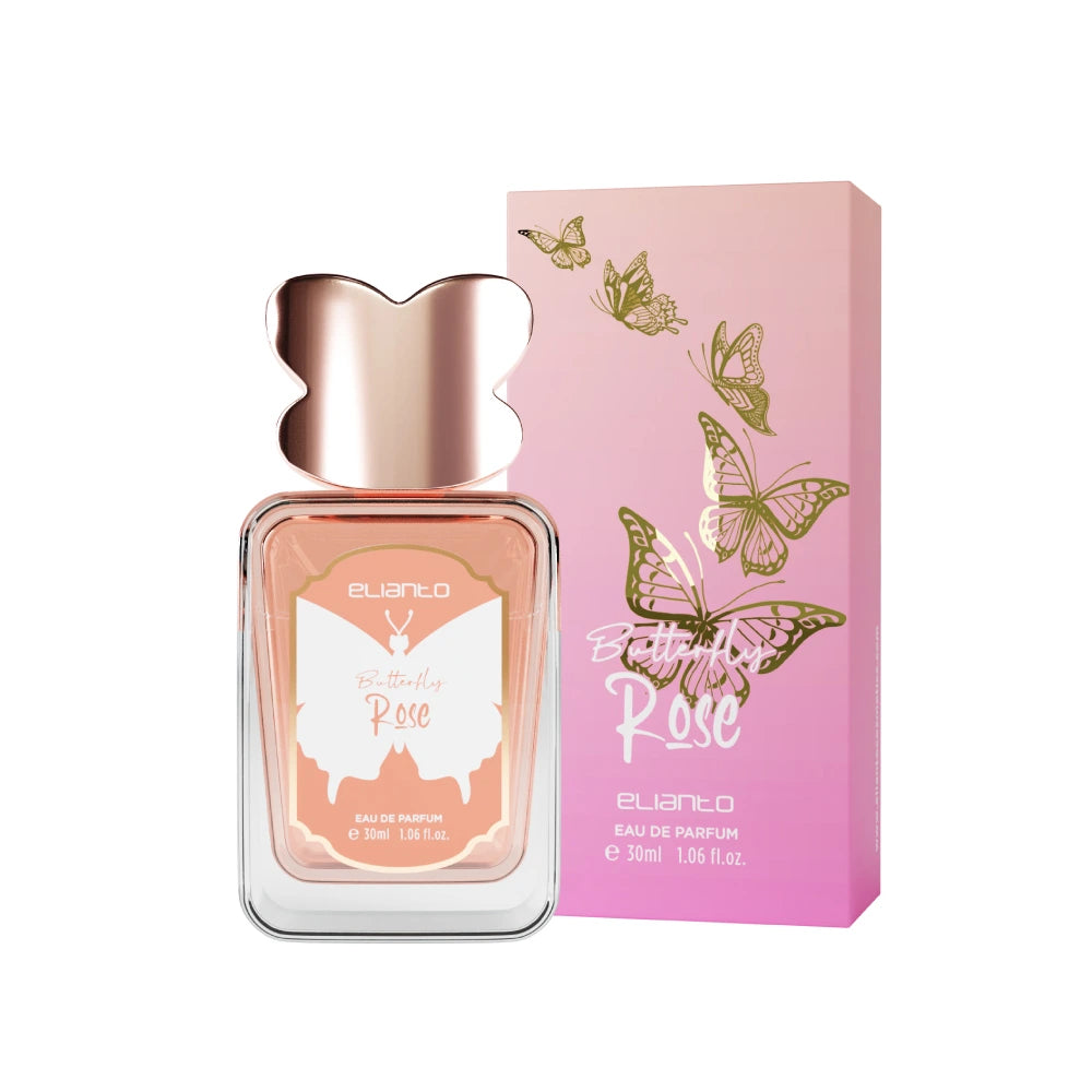 Elianto perfume for women – Butterfly Rose 30ml Eau De Parfum, elegant pink packaging