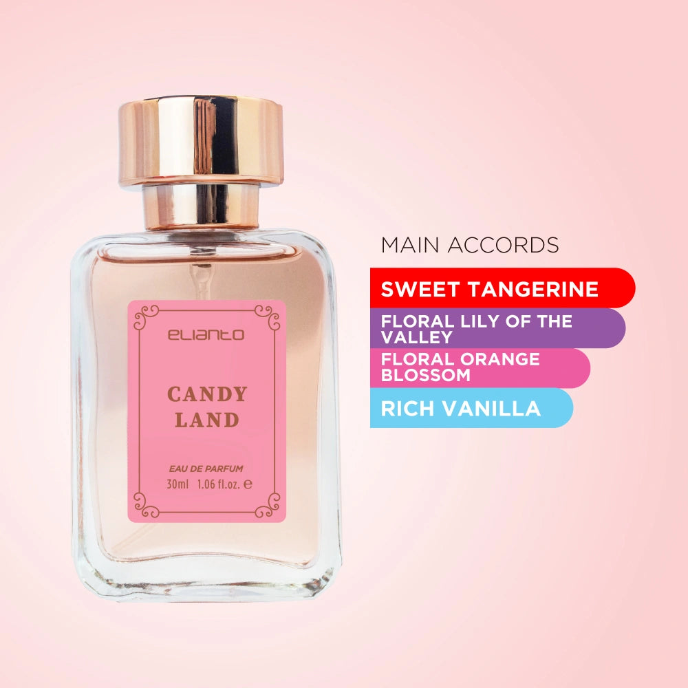 Elianto Candyland Perfume – Sweet and colorful Eau De Parfum for girls and teens