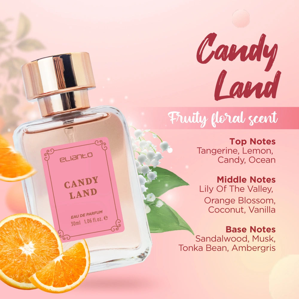 Elianto Candyland Eau De Parfum – Long-lasting sweet scent in vibrant packaging
