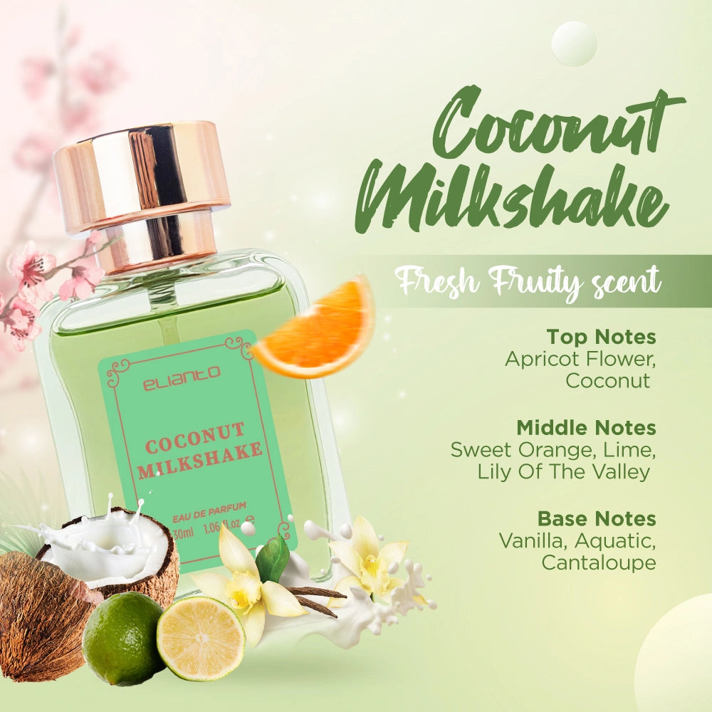 Elianto Coconut Milkshake – Feminine gourmand fragrance with creamy coconut scent