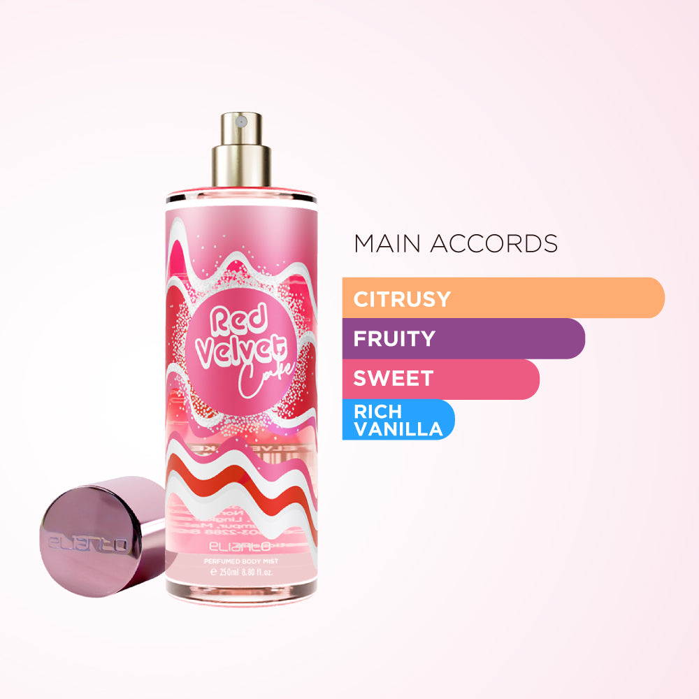 Elianto Red Velvet Cake Perfumed Body Mist
