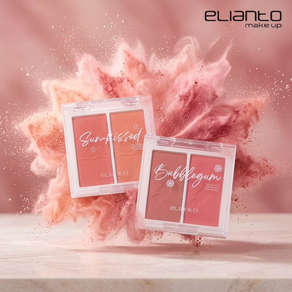 Elianto 2 in 1 Blusher Palette (Long Lasting Look)