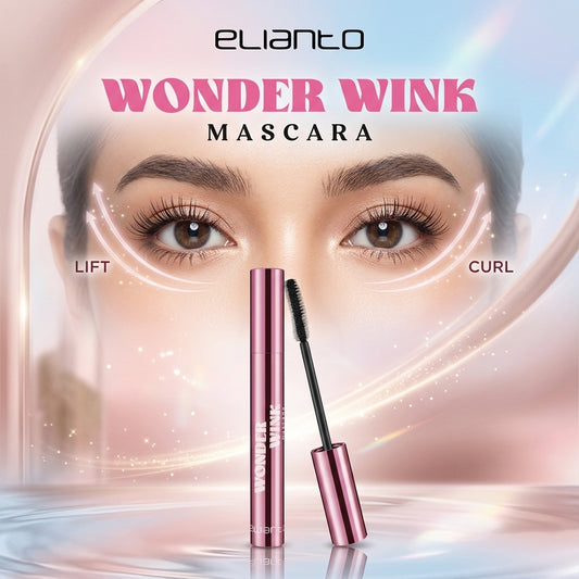 Elianto Wonder Wink Mascara –  Volumizing & Lengthening Mascara for Long, Curled Lashes