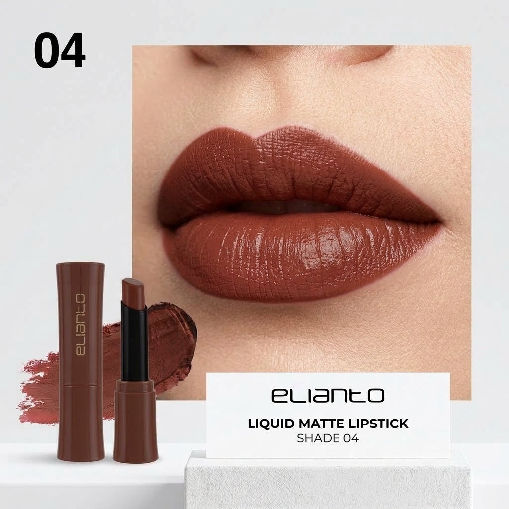 Elianto Silk Whisper Lipstick - Matte Finish, No Dryness & Long Lasting