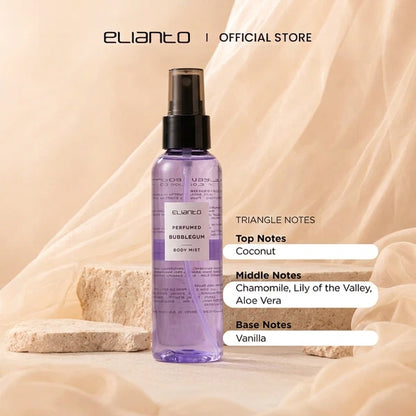 Elianto Body Mist (Coconut/ Watermelon/ Bubblegum Scent) 100ml – Lightweight and Non-Sticky