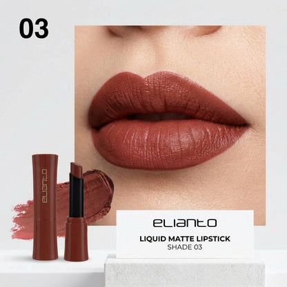 Elianto Silk Whisper Lipstick - Matte Finish, No Dryness & Long Lasting