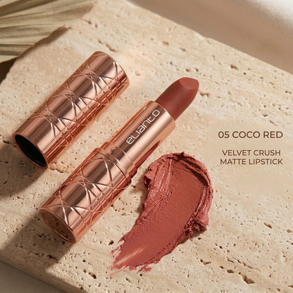 Elianto Velvet Crush Matte Lipstick -  Lightweight, Long-Lasting Soft Matte Finish