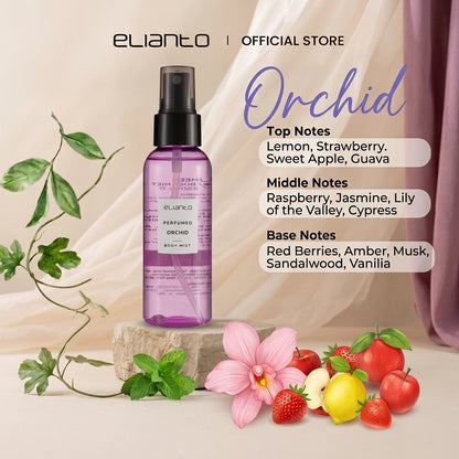 Elianto Body Mist (Coconut/ Watermelon/ Bubblegum Scent) 100ml – Lightweight and Non-Sticky