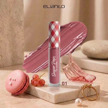 Elianto Sugar Pop Lip Cream - Semi-Matte Finish, Comfortable for Daily Use