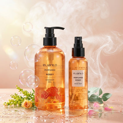 Elianto Perfumed Shower Gel and Body Mist Set - Scented Refreshing Duo