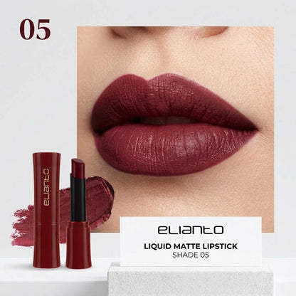 Elianto Silk Whisper Lipstick - Matte Finish, No Dryness & Long Lasting