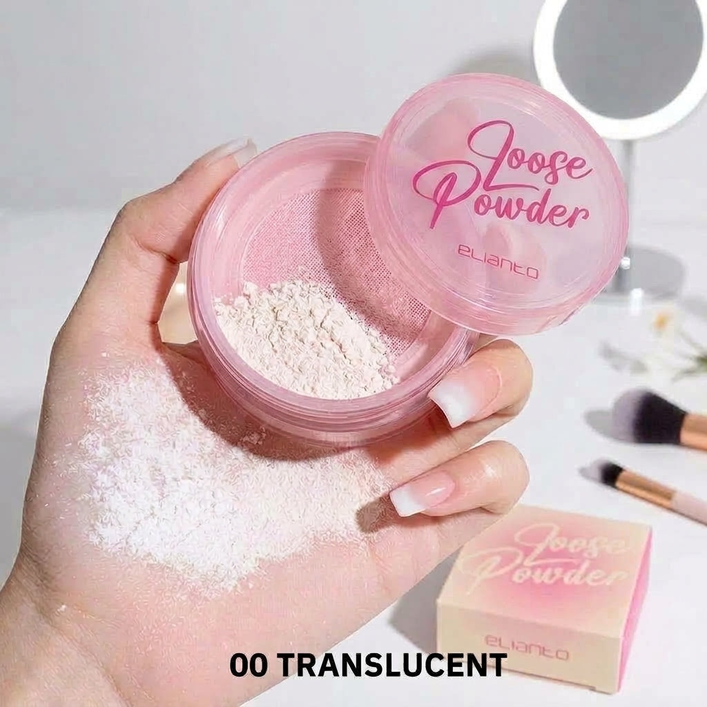 Elianto Loose Powder – Lightweight Oil-Control Setting Powder for All Skin Types