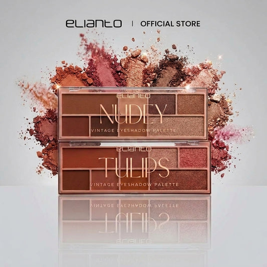 Elianto Vintage Eyeshadow Palette 8 color - Inspired Shades for Everyday Glam
