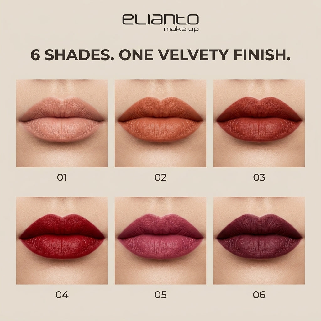 Elianto Wonder Matte Lip Cream - High-Impact Color, Comfortable Wear