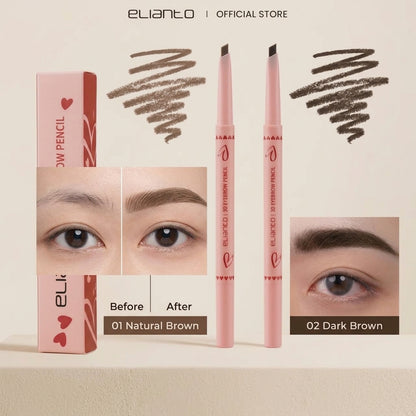 Elianto 3D Eyebrow Pencil -  Dual-Ended Brow Definer with Natural Finish