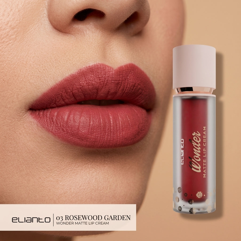 Elianto Wonder Matte Lip Cream - High-Impact Color, Comfortable Wear