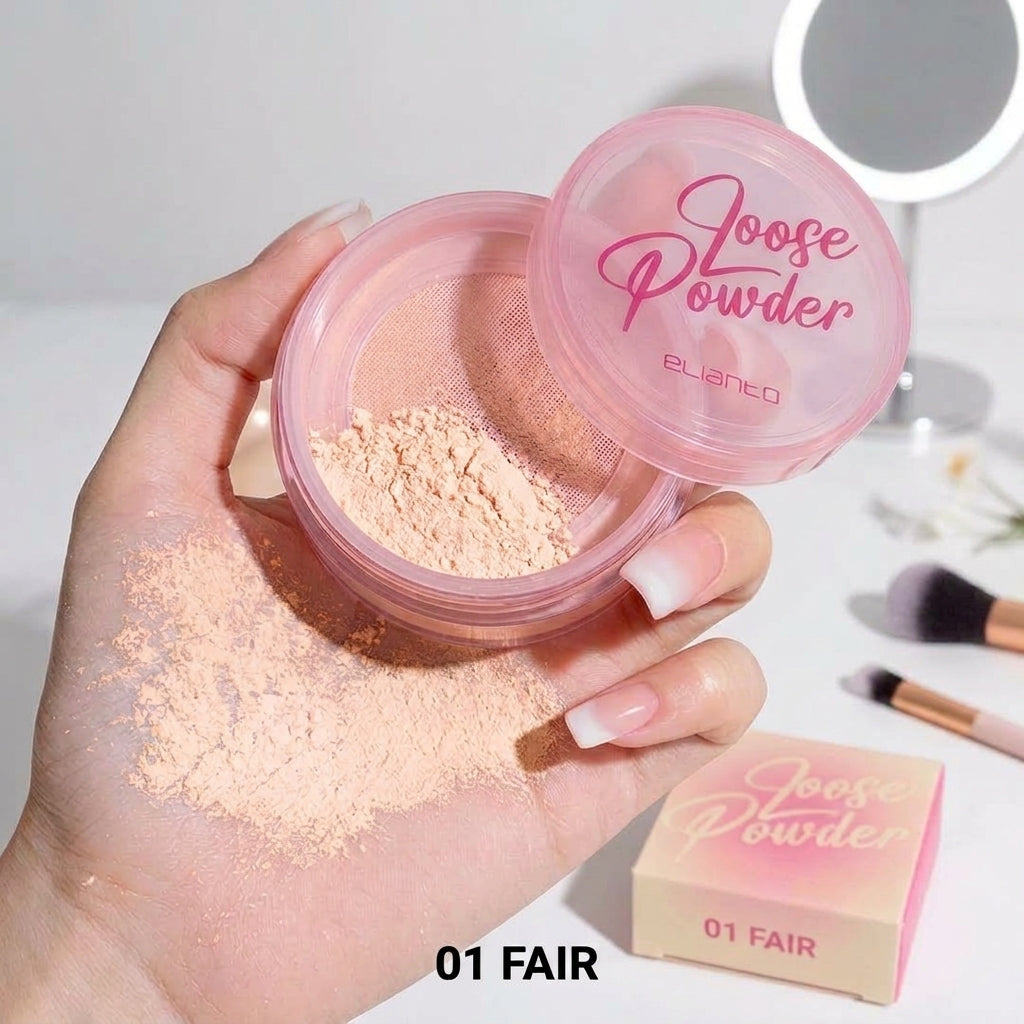 Elianto Loose Powder – Lightweight Oil-Control Setting Powder for All Skin Types