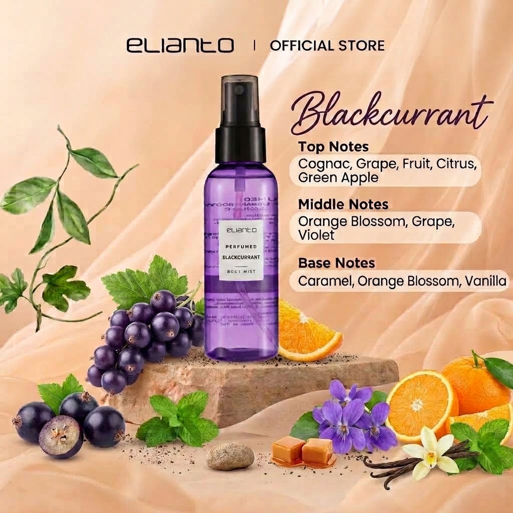Elianto Body Mist (Coconut/ Watermelon/ Bubblegum Scent) 100ml – Lightweight and Non-Sticky