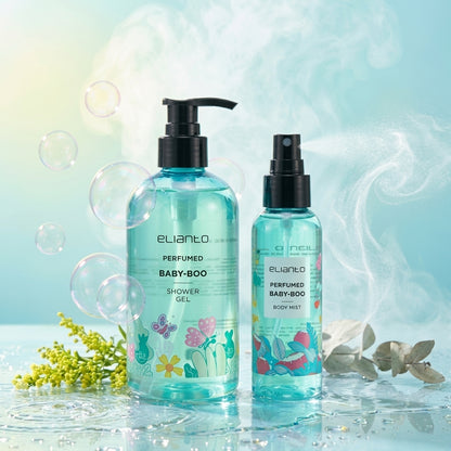Elianto Perfumed Shower Gel and Body Mist Set - Scented Refreshing Duo