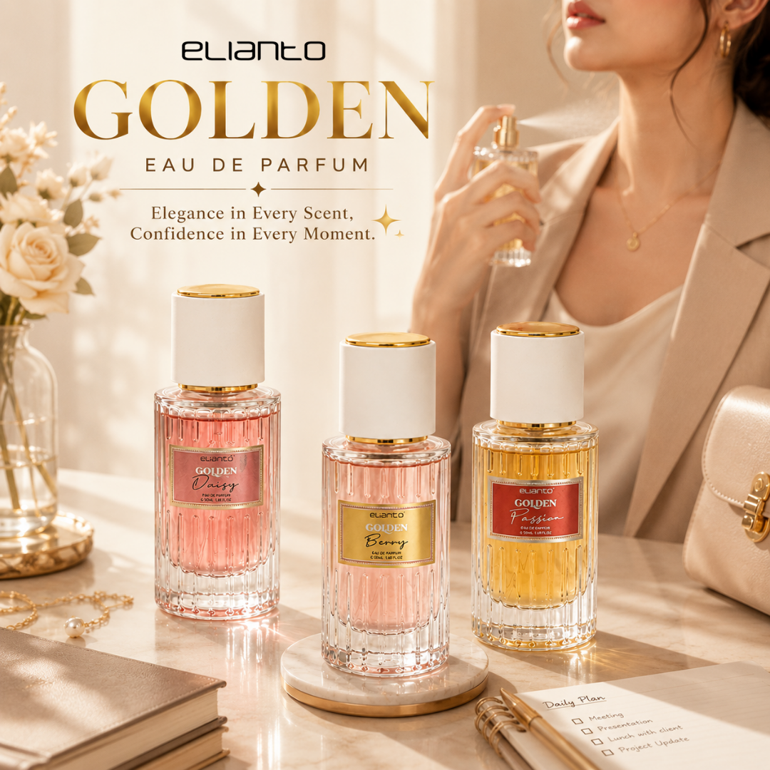 Elianto Golden EDP / Eau De Parfum / Mingyak Wangi Tahan Lama Long Lasting