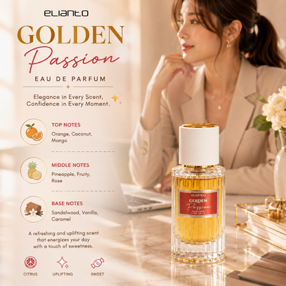 Elianto Golden EDP / Eau De Parfum / Mingyak Wangi Tahan Lama Long Lasting