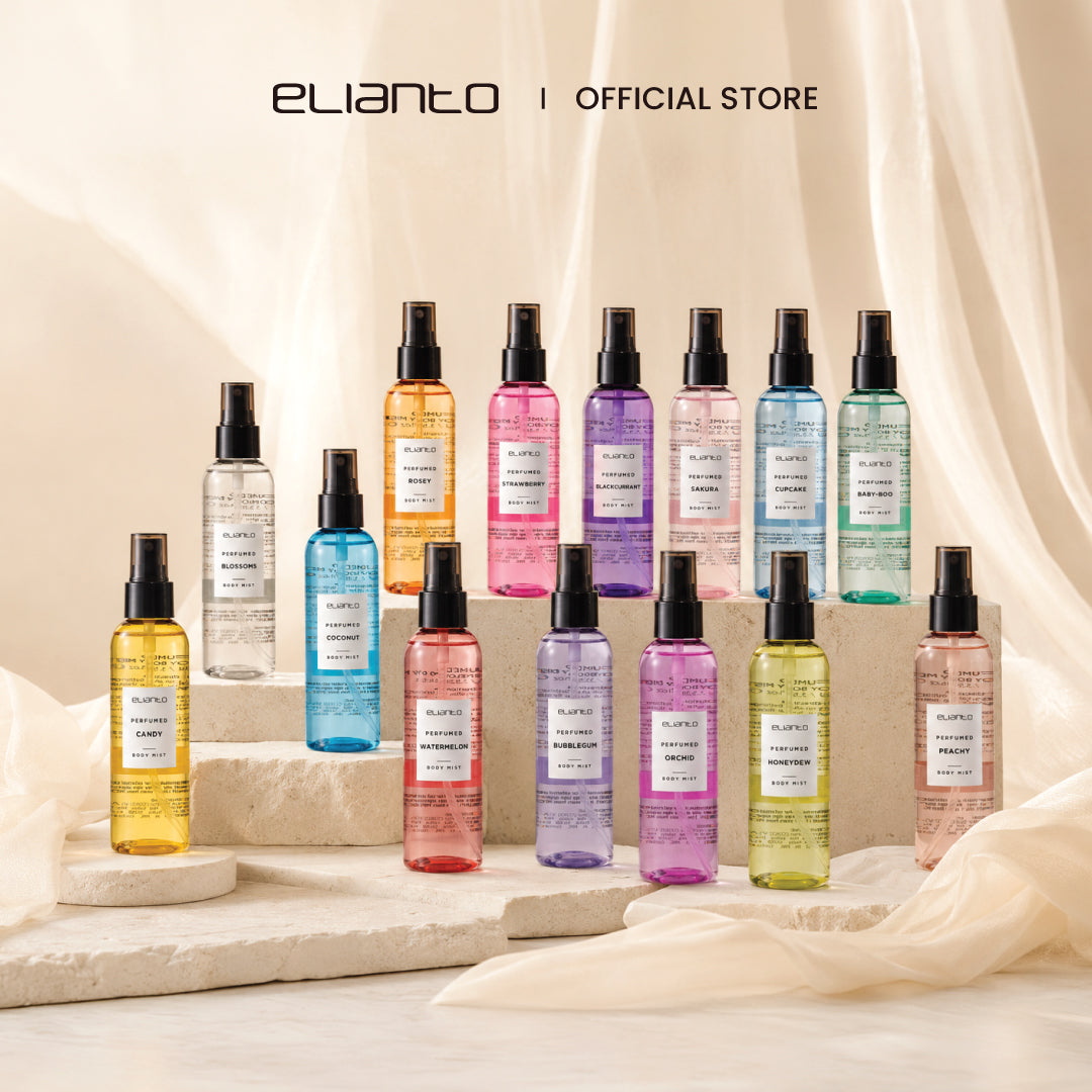 Elianto Body Mist (Coconut/ Watermelon/ Bubblegum Scent) 100ml – Lightweight and Non-Sticky