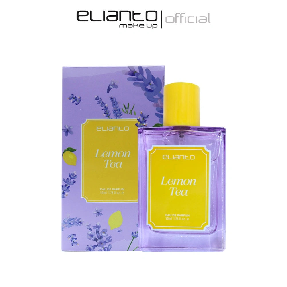 Elianto Lemon Tea Eau De Parfum – fresh citrus fragrance perfume bottle with sea breeze scent notes,long-lasting aroma