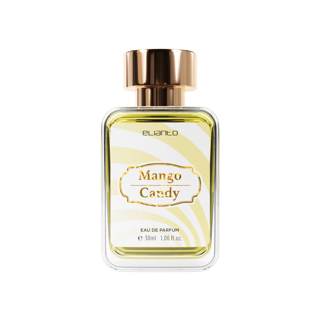 Mango Candy Eau De Parfum by Elianto – 30ml tropical fruity scent in fun yellow packaging