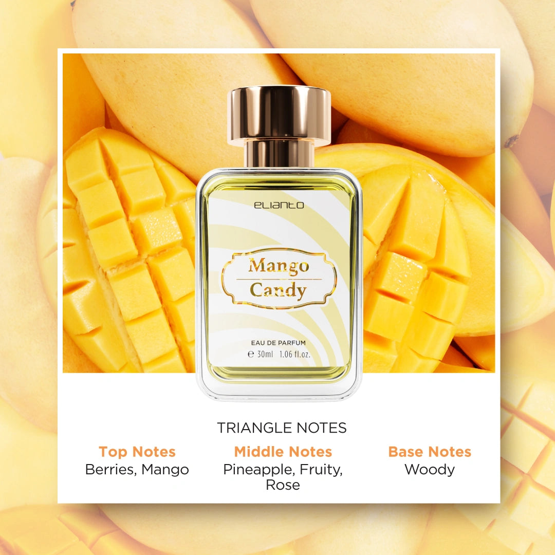 Elianto Mango Candy perfume 30ml – vibrant fruity fragrance in playful design