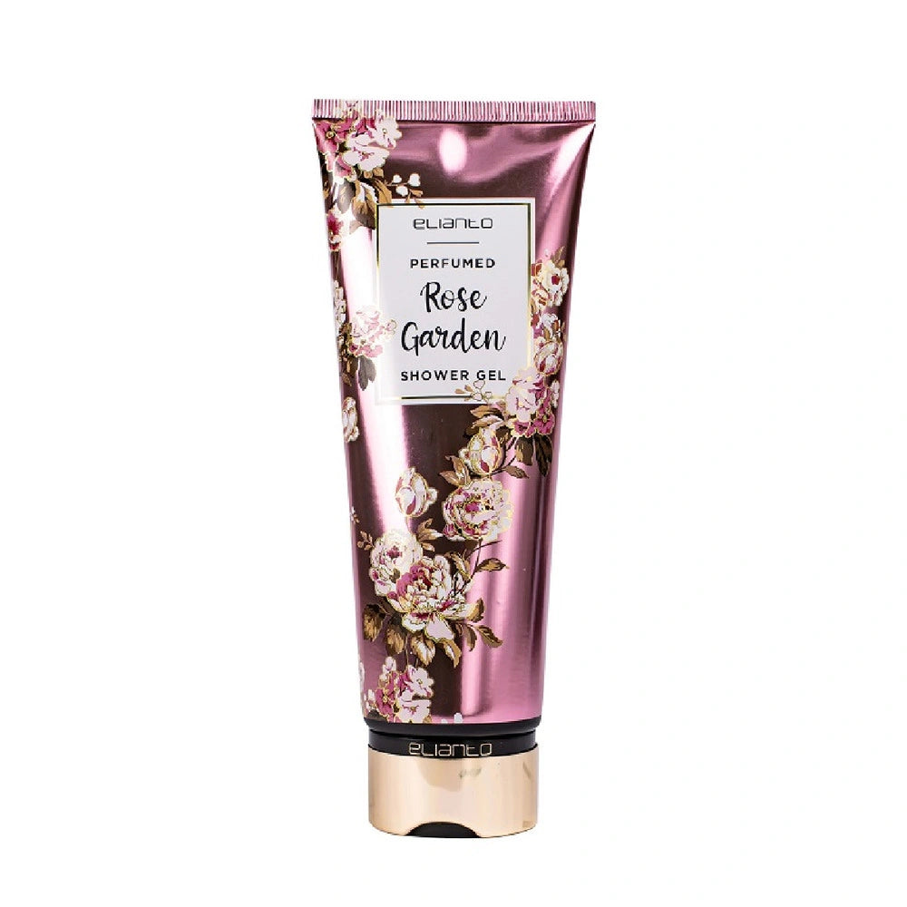Elianto Perfumed Garden Shower Gel Rose Scent – Luxurious floral shower gel with romantic rose fragrance