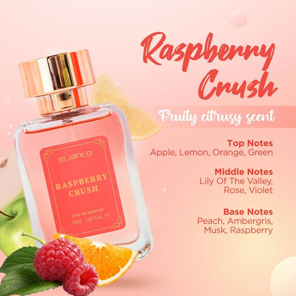 Elianto Raspberry Crush Eau De Parfum – Sweet Fruity Perfume for Women