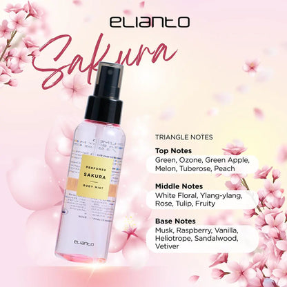 Sakura Body Mist - Elianto - clean, refreshing spray