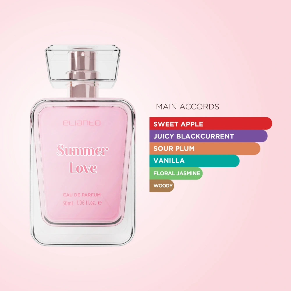 Elianto Summer Love Eau De Parfum – Fruity floral scent in love-inspired packaging