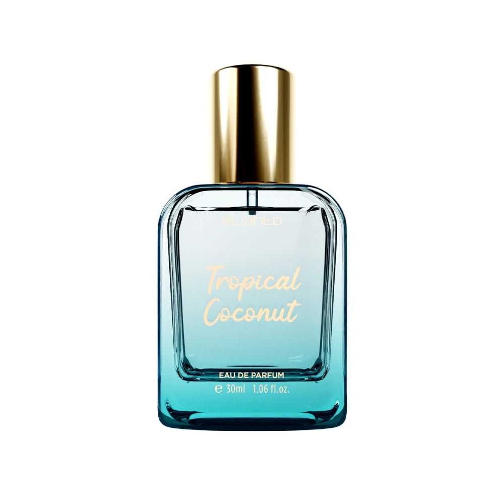 Elianto perfume bottle with tropical coconut aroma and summer feel