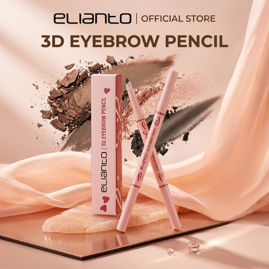 Elianto 3D Eyebrow Pencil -  Dual-Ended Brow Definer with Natural Finish